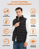 Men's Heated Vest with Battery Pack Included 7.4V, Electric Warm Vest for Winter