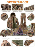 11 Pocket Fleece-lined Water Resistant Camo Jacket and Pants