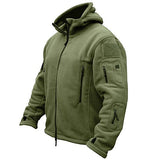ReFire Gear Men's Military Tactical Sport Fleece Hoodie Jacket, Army Green