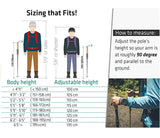 TREKOLOGY Trek-Z Collapsible Hiking & Trekking Poles - Balance Support for Seniors, Women, and Men, 2pc Per Set