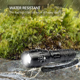 Tactical Flashlight 2 Pack - Tac Light Torch Flashlight - As Seen on TV XML T6 - Brightest LED Flashlight with 5 Modes - Adjustable Waterproof Flashlight for Biking Camping by LETMY