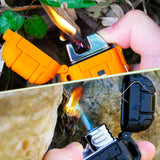 2 Pack Waterproof/Windproof Butane Lighter for Outdoor