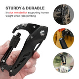 Multitool Carabiner with Pocket Knife, Bottle Opener, Window Breaker and Screwdriver