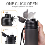 Collapsible Foldable Silicone Water Bottles 20oz, Leak Proof, BPA-Free