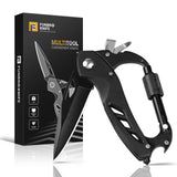 Multitool Carabiner with Pocket Knife, Bottle Opener, Window Breaker and Screwdriver