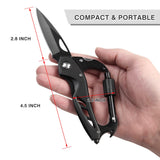 Multitool Carabiner with Pocket Knife, Bottle Opener, Window Breaker and Screwdriver