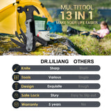 13 In 1 Survival Multi Tool With Hammer