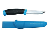 Morakniv Companion Fixed Blade Outdoor Knife with Sandvik Stainless Steel Blade, 4.1-Inch, Cyan