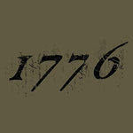 Grunt Style 1776 Flag Men's T-Shirt (Military Green, Large)