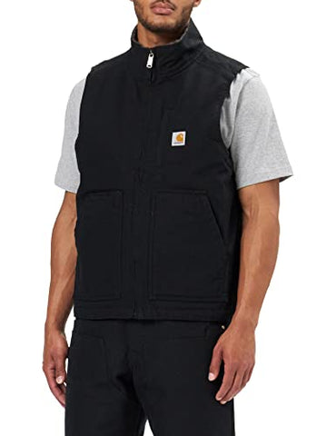 Carhartt Men's Sherpa Lined Mock-Neck Vest, Black