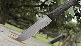Schrade SCHF9 12.1in Stainless Steel Fixed Blade Knife with 6.4in Kukri Point Blade and TPE Handle for Outdoor Survival Camping and Everyday Carry