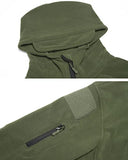 ReFire Gear Men's Military Tactical Sport Fleece Hoodie Jacket, Army Green