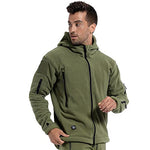 ReFire Gear Men's Military Tactical Sport Fleece Hoodie Jacket, Army Green