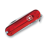 Victorinox Swiss Army Classic SD Pocket Knife, Translucent Ruby