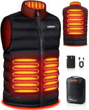 Men's Heated Vest with Battery Pack Included 7.4V, Electric Warm Vest for Winter