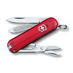 Victorinox Swiss Army Classic SD Pocket Knife, Translucent Ruby