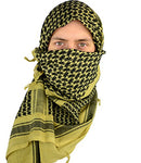 Mato & Hash Military Shemagh Tactical 100% Cotton Scarf Head Wrap - Sage CA2100-2