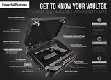 Vaultek VT20i Biometric Handgun Safe Bluetooth Smart Pistol Safe with Auto-Open Lid and Rechargeable Battery (black)