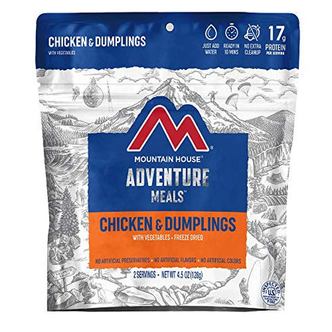 Mountain House Chicken & Dumplings | Freeze Dried Backpacking & Camping Food |2 Servings