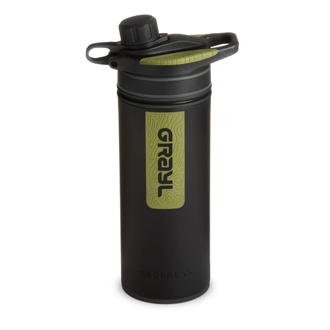 GRAYL GeoPress 24 oz Water Purifier Bottle/Filter for Hiking, Camping, Survival, Travel