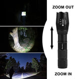 Tactical Flashlight 2 Pack - Tac Light Torch Flashlight - As Seen on TV XML T6 - Brightest LED Flashlight with 5 Modes - Adjustable Waterproof Flashlight for Biking Camping by LETMY