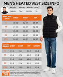 Men's Heated Vest with Battery Pack Included 7.4V, Electric Warm Vest for Winter